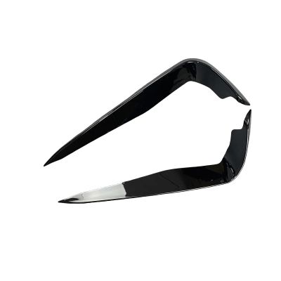 AXVBXZ Front Bumper Splitter Side Spoiler Fog Light Frame Air Trim Compatible with BMW E90 E91 Pre-Lci 320d 330i 335d 325i 2005-2008 M-Tec(Glossy Black)