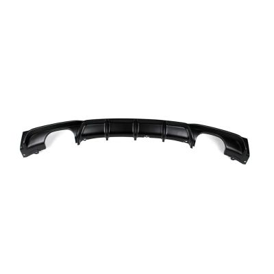 AXVBXZ Rear Bumper Quad Tip Exhaust Guard Spoiler Plate Splitter Compatible with BMW 3 Series F30 F31 320i 325i 328i 335i M Sport 2012-2018(Matte Black)