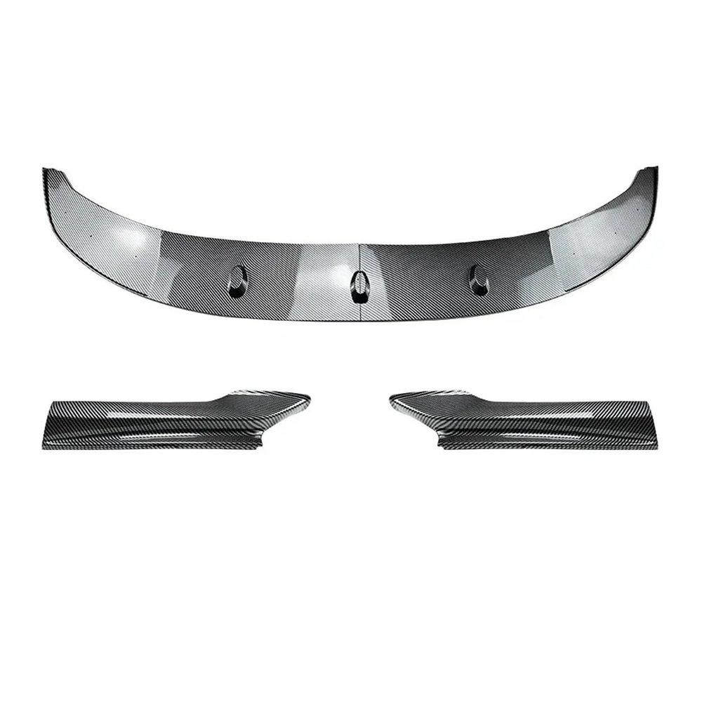 AXVBXZ Gloss Black Car Front Bumper Splitter Lip Side Spoiler Compatible with BMW F10 F11 5 Series M Sport 520i 530i 2010-2016 Carbon Look Body Kit(Carbon Look)