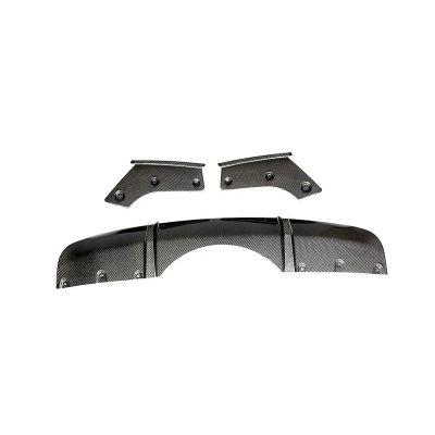 AXVBXZ Carbon Fiber Auto Rear Bumper Diffuser Lip Exhaust Spoiler Plate Body Kit Compatible with BMW F15 X5 X6 M Tech Sport 2014-2018 P Style
