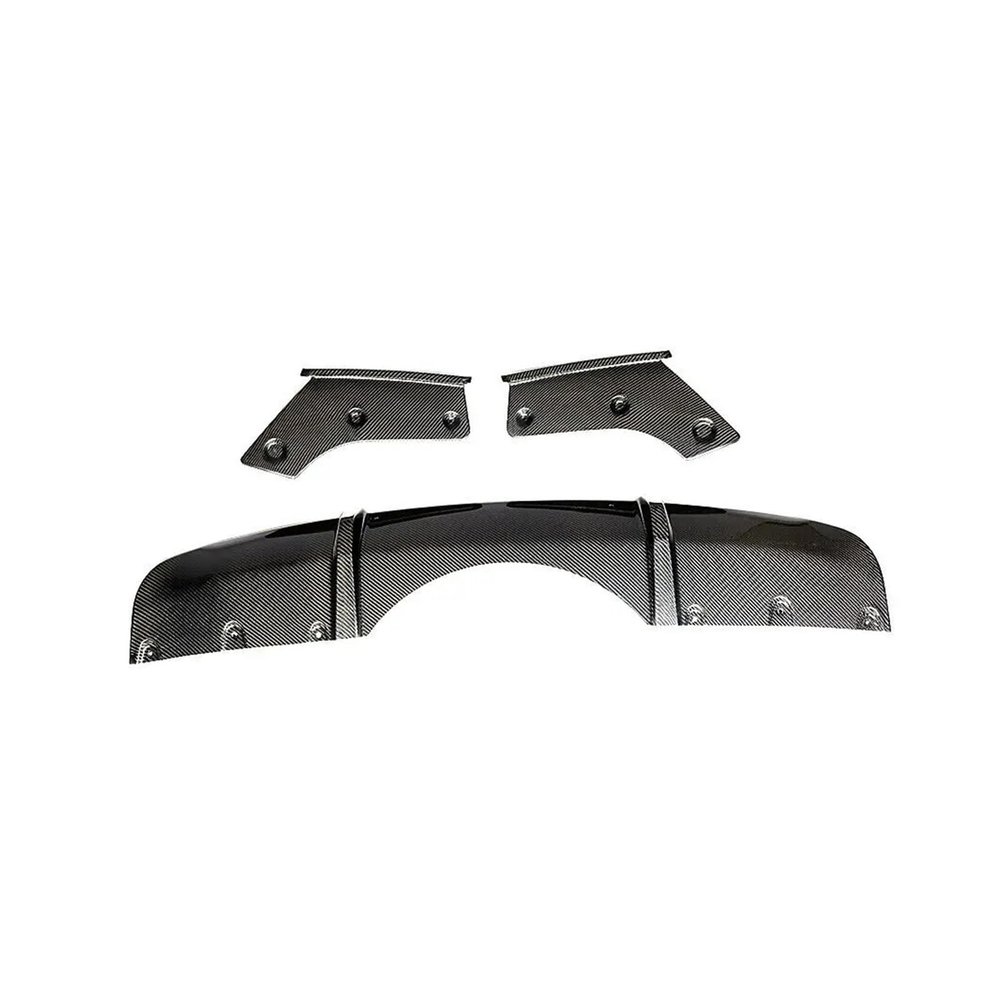 AXVBXZ Carbon Fiber Auto Rear Bumper Diffuser Lip Exhaust Spoiler Plate Body Kit Compatible with BMW F15 X5 X6 M Tech Sport 2014-2018 P Style