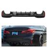 AXVBXZ Black Car Rear Bumper Diffuser Lip Lower Spoiler Splitter Compatible with BMW 5 Series G30 G31 G38 M Sport 2017-2022 view 2