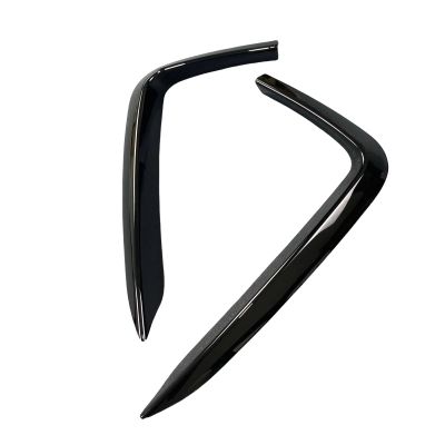 AXVBXZ Glossy Carbon Look Front Bumper Lip Splitter Side Spoiler Compatible with BMW F22 F23 F87 M2 M Sport 2014-20222014-2022 Fog Lamp Cover Trim(Gloss Black)