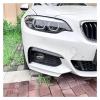 AXVBXZ Glossy Carbon Look Front Bumper Lip Splitter Side Spoiler Compatible with BMW F22 F23 F87 M2 M Sport 2014-20222014-2022 Fog Lamp Cover Trim(Gloss Black) view 2