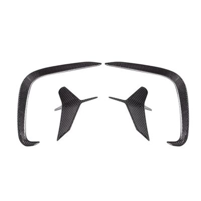 AXVBXZ Carbon Fiber Car Rear Bumper Air Cover Trim Fog Light Spoiler Frame Compatible with BMW 8 Series G14 G15 G16 M Sport 2018-2023