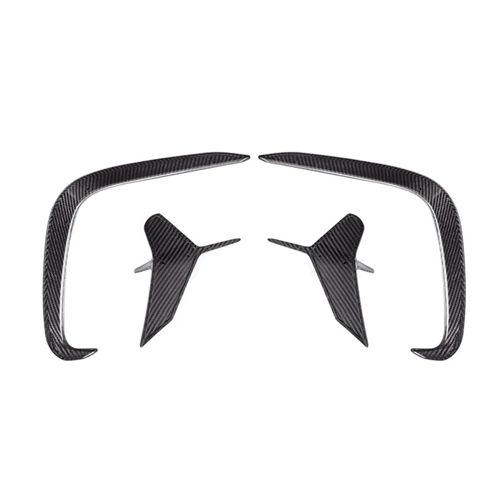 AXVBXZ Carbon Fiber Car Rear Bumper Air Cover Trim Fog Light Spoiler Frame Compatible with BMW 8 Series G14 G15 G16 M Sport 2018-2023