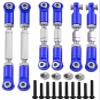 6PCS Aluminum Adjustable RC Tie Rods Linkage Turnbuckles Toe Links Set Upgrade Parts for 1/8 Mojave 4S 4X4 BLX RC Car(Navy Blue) view 1