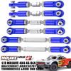6PCS Aluminum Adjustable RC Tie Rods Linkage Turnbuckles Toe Links Set Upgrade Parts for 1/8 Mojave 4S 4X4 BLX RC Car(Navy Blue) view 2
