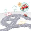 SES Creative 13152 Felt Road Set 40 Pieces with Car - Play Set for Children from 24 Months - Personalise Your Streets with Straight and Curved Parts - Includes a Wooden Car view 4