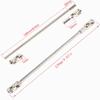 2PCS Stainless Steel Cut to Length Driveshaft 68-229mm U-Joint Drive Shaft Upgrade Parts for 1/10 LCG DIY RC Crawler SCX10 I SCX10 II SCX10 III TRX4 Capra(Black) view 3