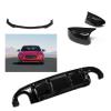 AXVBXZ Glossy Black Rear Diffuser Lip & Front Bumper Spoiler Splitter & Car Mirror Covers Compatible with Infiniti Q50 Q50S 4 Door Sport 2014-2017 view 2