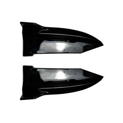 AXVBXZ Car Rear Bumper Side Corner Spoiler Cover Air Trim Boot Splitter Compatible with BMW X6 G06 M Sport 2020-2022(Glossy Black)