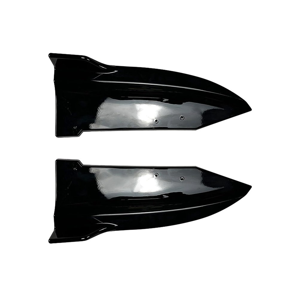 AXVBXZ Car Rear Bumper Side Corner Spoiler Cover Air Trim Boot Splitter Compatible with BMW X6 G06 M Sport 2020-2022(Glossy Black)
