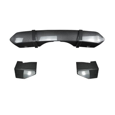 AXVBXZ Car Rear Bumper Lip Splitter Diffuser Lower Spoiler Plate & Side Corner Cover Trim Compatible with BMW X5 F15 M Sport 2014-2018(Natural)