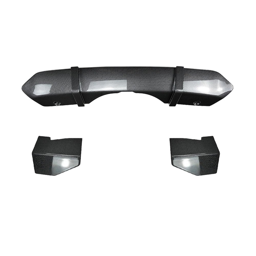 AXVBXZ Car Rear Bumper Lip Splitter Diffuser Lower Spoiler Plate & Side Corner Cover Trim Compatible with BMW X5 F15 M Sport 2014-2018(Natural)