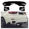 AXVBXZ Car Rear Bumper Lip Splitter Diffuser Lower Spoiler Plate & Side Corner Cover Trim Compatible with BMW X5 F15 M Sport 2014-2018(Natural) view 2