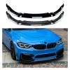 AXVBXZ Car Front Bumper Spoiler Lip Lower Blade Splitter Auto Kit Compatible with BMW M3 F80 4 Door Sedan OEM M4 F82 F83 2015-2020(Natural) view 2