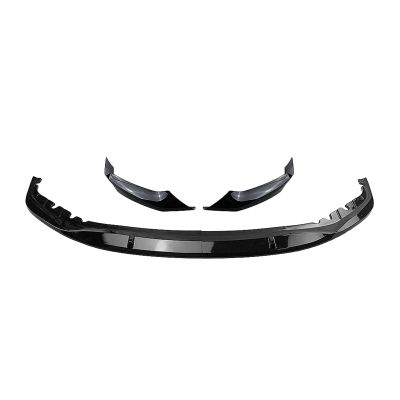 AXVBXZ Front Bumper Spoiler Lip Car Lower Lower Splitter Blade Compatible with BMW G30 G31 5 Series 525i 530i 540i M-Tech M Sport 2017-2020(Glossy Black)