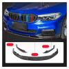 AXVBXZ Front Bumper Spoiler Lip Car Lower Lower Splitter Blade Compatible with BMW G30 G31 5 Series 525i 530i 540i M-Tech M Sport 2017-2020(Glossy Black) view 2
