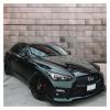 AXVBXZ 3 PCS Gloss Black Car Front Bumper Lip Splitter Compatible with Infiniti Q50 2014-2023 Tuning Bumper Protective Spoilers Exterior Bodykits view 3