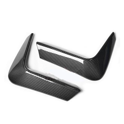 AXVBXZ Carbon Fiber Front & Rear Bumper Side Splitter Lip Cover Fog Lamp Frame Spoiler Compatible with BMW F80 M3 F82 F83 M4 2014-2020
