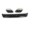 AXVBXZ Rear Bumper Diffuser Spoiler Lip Boot Splitter Cover + Tail Exhaust Muffler Tip Pipe Compatible with BMW G06 LCI X6 2020-2024 view 1