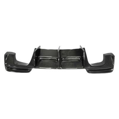 AXVBXZ Carbon Fiber Rear Bumper Diffuser Guard Plate & Lower Side Spoiler Lip Compatible with BMW 1 Series E82 1M / E88 1M Coupe 2011-2013 RZ Style