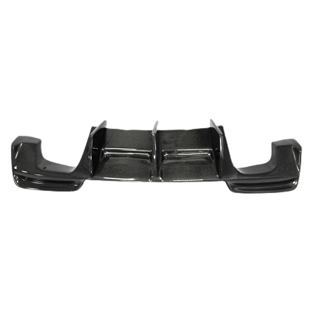 AXVBXZ Carbon Fiber Rear Bumper Diffuser Guard Plate & Lower Side Spoiler Lip Compatible with BMW 1 Series E82 1M / E88 1M Coupe 2011-2013 RZ Style