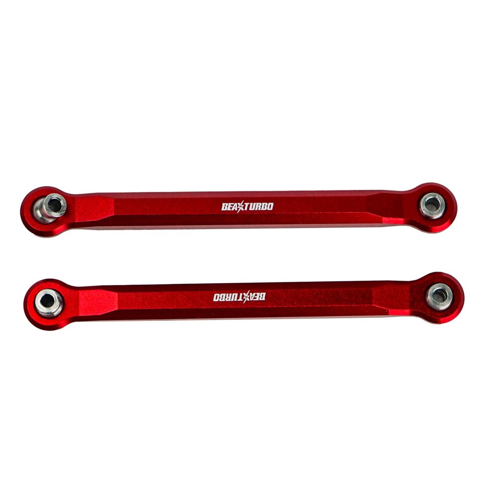 BeaxTurbo Racing Upgrade Parts CNC Aluminum #7075 Front Toe Links for traxxas maxx Slash 6S 1/8#8948 (red)