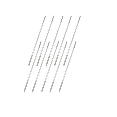 10PCS RC Toy Pushrod Connector Double End Threaded Rod Stainless Steel Rod Linkage for RC Airplane Helicopter Car Boat DIY Model Toy Parts (M2X100mm)