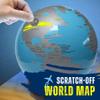 Boxer Gifts Globe Trotter Light-Up LED Scratch Off World Map - Unique Travel Gifts for Travellers Campervan and Van Life view 2