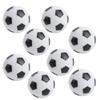 8Pcs Mini Table Soccer Balls, 32mm Children Football Table Game Machine Accessory, Strong &, Black White Patterns, 1.26in Diameter, for Leisure Sports Room, Classroom Rewards view 1