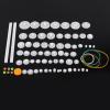 Aramox Plastic Gears Pulley Belt Kits Crown Gear Set Robot Motor Toy DIY Parts for Model Making with Model Technology Production (75 Kinds Gear kit) view 2