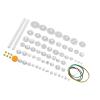 Aramox Plastic Gears Pulley Belt Kits Crown Gear Set Robot Motor Toy DIY Parts for Model Making with Model Technology Production (75 Kinds Gear kit) view 4