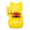 Solar-powered Automatic Waving Lucky Cat, Solar Powered Automatic Waving Cat, Lucky Cat Waving Arms, Lovely Chinese Cat, Solar Fortune Cat Statue Decorations for Decorating Front Desk(Gold) view 2