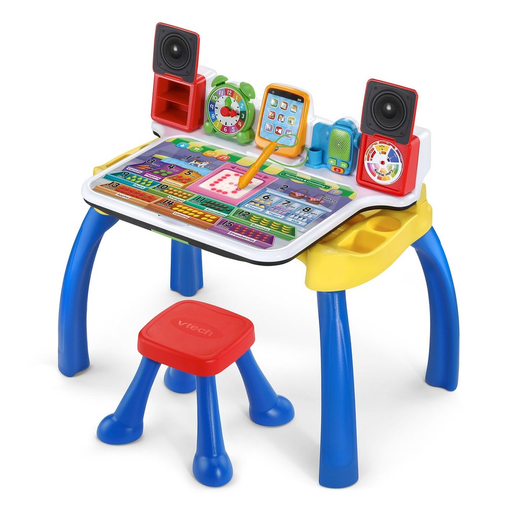 VTech Explore and Write Deluxe Activity Desk (Frustration Free Packaging), Blue