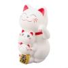 Solar-powered Automatic Waving Lucky Cat, Solar Powered Automatic Waving Cat, Lucky Cat Waving Arms, Lovely Chinese Cat, Solar Fortune Cat Statue Decorations for Decorating Front Desk(White) view 3