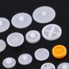 Aramox Plastic Gears Pulley Belt Kits Crown Gear Set Robot Motor Toy DIY Parts for Model Making with Model Technology Production (64 Kinds Gear kit) view 3