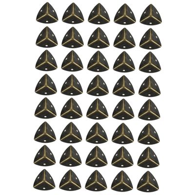DOITOOL 40sets Antique Style Box Corner Guards Wooden Furniture Protectors Smooth Surface