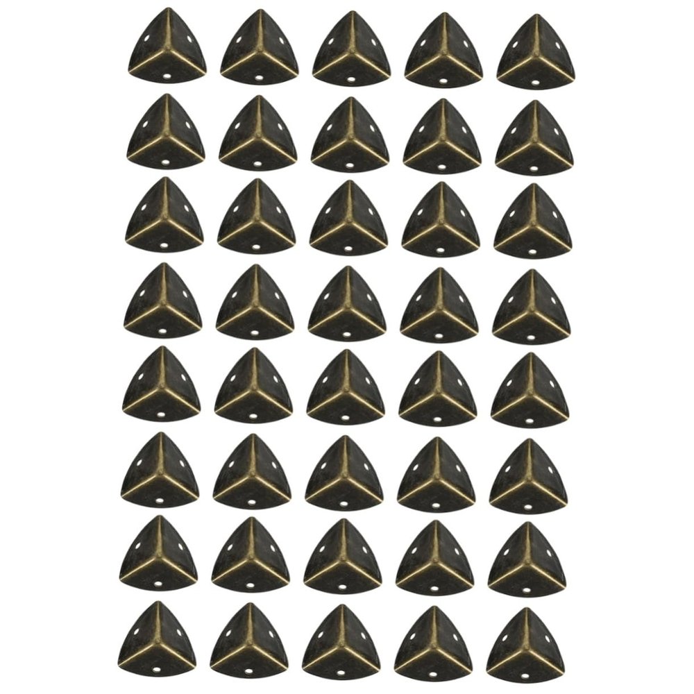 DOITOOL 40sets Antique Style Box Corner Guards Wooden Furniture Protectors Smooth Surface