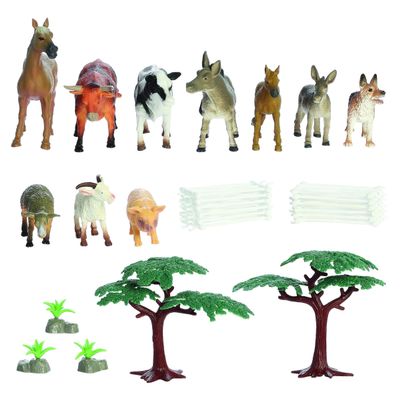 Aurora Toys Timeless Habitat Farm Play Set Toys - Imaginative Play - Unplugged Play - Multicolor 1 Pack