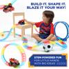 Blaze and The Monster Machine Race Track Set - 117-Piece STEM Playset with Flexible Glow Tracks - Official Nickelodeon Toys for Kids Ages 3 to 8 - Birthday Gifts for Boys & Girls by JitteryGit (Red) view 2