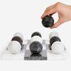 Marble Tic Tac Toe Set | Decorative Tic Tac Toe Game Set | Coffee Table Decor - Coffee Table Game - Tabletop Game - Room Decor - Modern Home Decor - Bookshelf Decor (Black and White Marble) view 1
