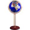 FADCAIYD Clear 720 Rotating Globe, Crystal Sphere World Globe Floor Standing Globe, Earth Globe Educational/Geographic Desktop Decoration Rotating view 1