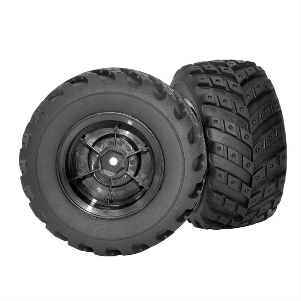 for HBX for HAIBOXING 901 901A 903 903A 905 905A 97mm Rubber Tire Tyres Wheel 90115 1/12 RC Car Spare Parts Upgrade Accessories RC Vehicle Wheels Tires(2pcs)