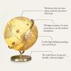 FADCAIYD Clear Dia 12.6-inch/32CM Globe, Geographic Globe with HD Printed Map, World Globe with Gold Metal Stand Earth Globe Decoration Rotating view 3