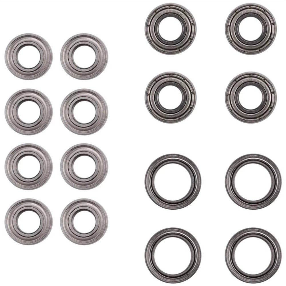RC Car Accessories Compatible with Tamiya for TT-02 for TT-02D 1/10 RC Car Upgrade Parts Spare Replacement Accessories 16Pcs Ball Bearing Kit