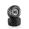 for Traxxas for Maxx for Tmaxx for E-Revo 3.3 2PCS 1/8 Truck Rubber Tire W/17mm Hex Plastic Wheel Rim 173mm/91mm Rubber Rocks Tyres Set RC Vehicle Wheels Tires view 2