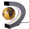 FADCAIYD Clear Autobiographical Globe, C-Shape Magnetic Suspension Maglev Levitation World Globe, Earth Globe for Home Dcor Office Desktop Rotating view 1