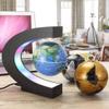 FADCAIYD Clear Autobiographical Globe, C-Shape Magnetic Suspension Maglev Levitation World Globe, Earth Globe for Home Dcor Office Desktop Rotating view 3